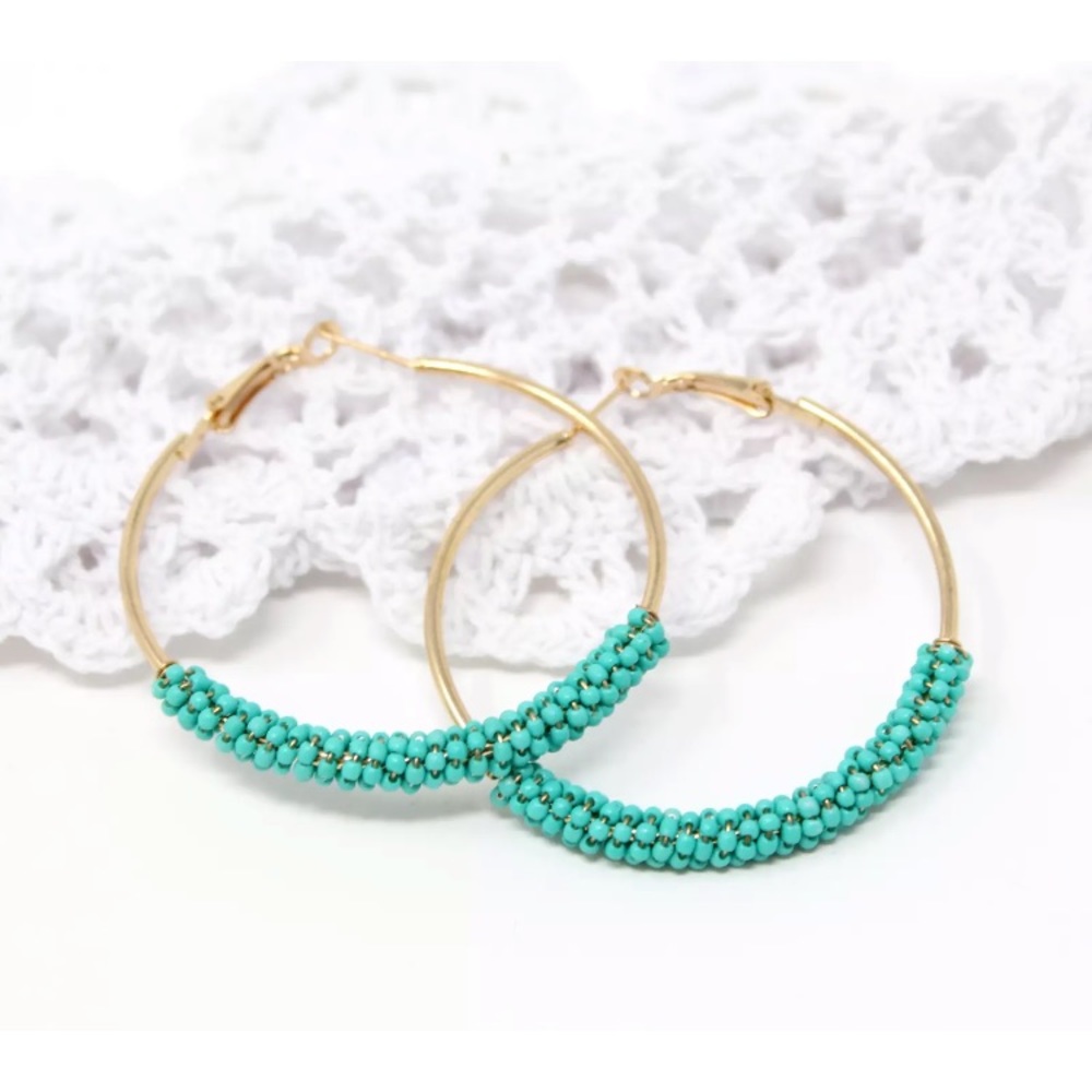 🌻 super cute hoop earrings brand new